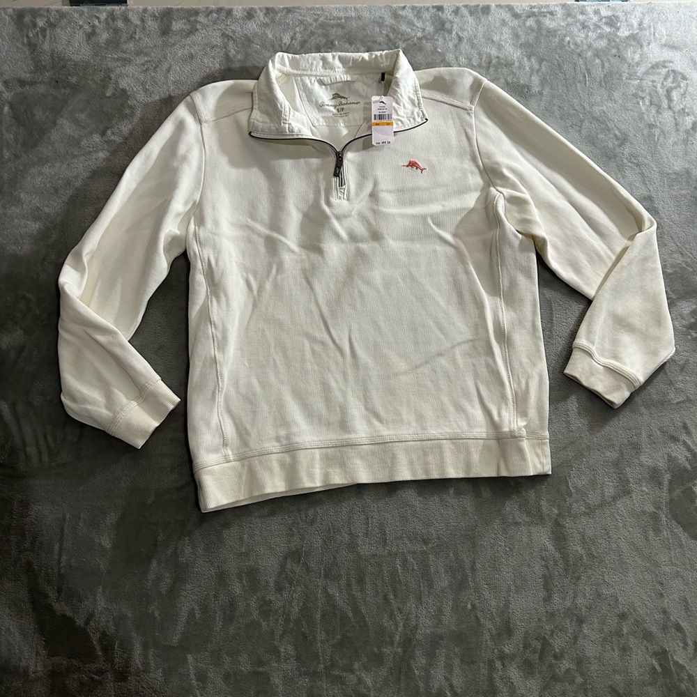 Tommy Bahama quarter zip sweater - Picture 2 of 11